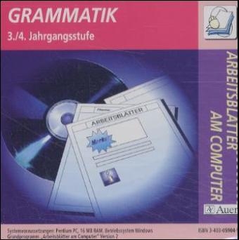 Arbeitsbl&auml;tter am Computer: Grammatik - 3./4. Jahrgangsstufe