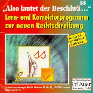 Also lautet der Beschlu(ß)ss . . ., 1 CD-ROM