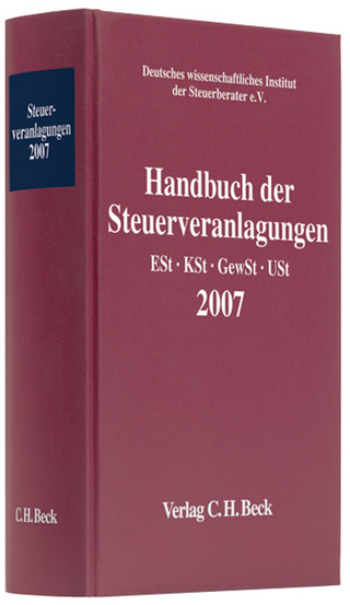 Handbuch der Steuerveranlagungen 2007