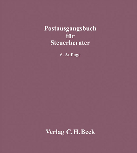 Postausgangsbuch f&uuml;r Steuerberater