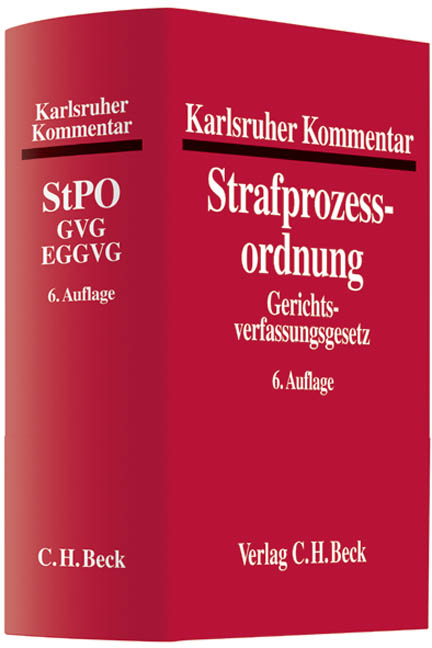 Karlsruher Kommentar zur Strafprozessordnung - 