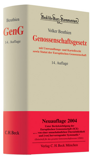Genossenschaftsgesetz Aktualisierungsband
