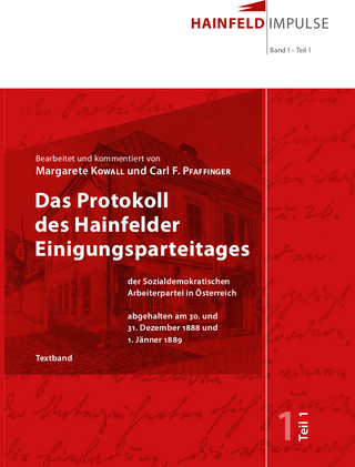 Das Protokoll des Hainfelder Parteitages, Teil 1 (Textband)