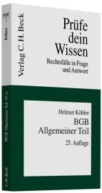 BGB Allgemeiner Teil - Helmut K&ouml;hler