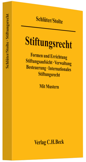 Stiftungsrecht - Andreas Schl&uuml;ter, Stefan Stolte