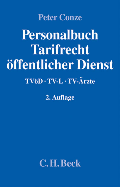 Personalbuch Tarifrecht &ouml;ffentlicher Dienst - Peter Conze