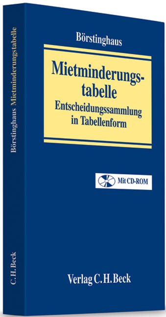Mietminderungstabelle - Cathrin B&ouml;rstinghaus