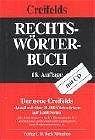 Rechtsw&ouml;rterbuch - 