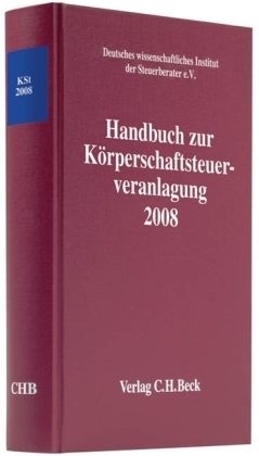 Handbuch zur Körperschaftsteuerveranlagung 2008