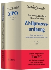 Zivilprozessordnung + Erg&auml;nzungsband - Adolf Baumbach, Wolfgang Lauterbach, Jan Albers, Peter Hartmann