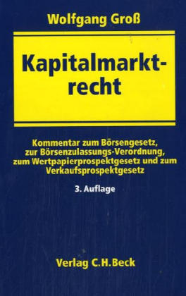 Kapitalmarktrecht - Wolfgang Gross
