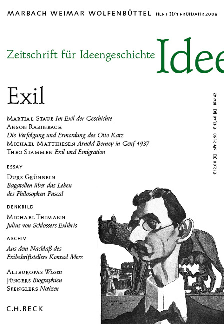 Zeitschrift f&uuml;r Ideengeschichte Heft II/1 Fr&uuml;hjahr 2008: Exil - 