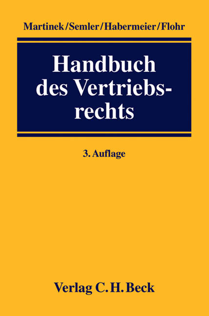 Handbuch des Vertriebsrechts - 