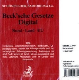 Beck'sche Gesetze Digital, 2 CD-ROMs - 