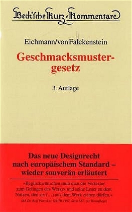 Geschmacksmustergesetz - Helmut Eichmann, Roland Vogel von Falckenstein