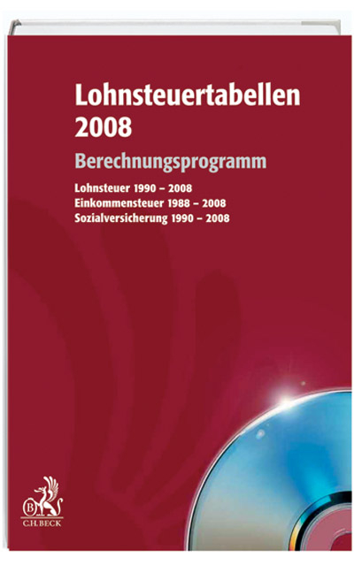Lohnsteuertabellen 2008 CD-ROM