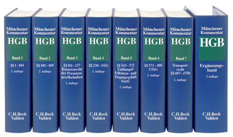 M&uuml;nchener Kommentar zum Handelsgesetzbuch. Gesamtwerk. In 7 B&auml;nden und einem Erg&auml;nzungsband / M&uuml;nchener Kommentar zum Handelsgesetzbuch  Gesamtwerk
