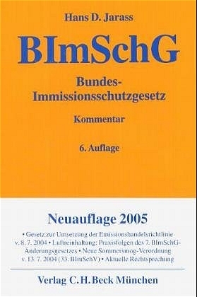 Bundes-Immissionsschutzgesetz - Hans D Jarass