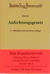Anfechtungsgesetz (AnfG) - Michael Huber