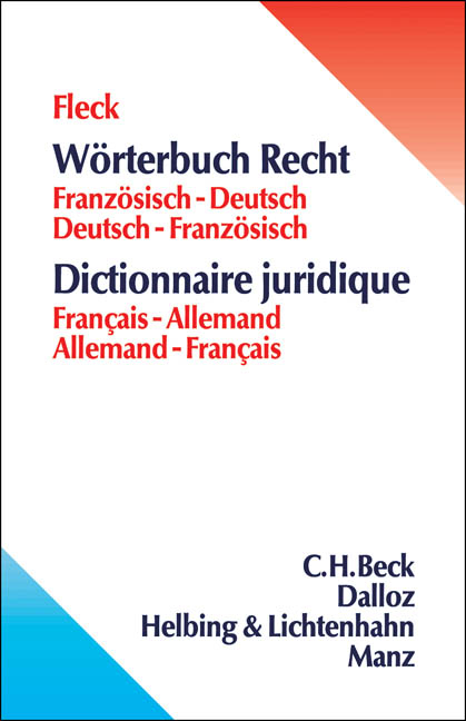W&ouml;rterbuch Recht - Klaus E. W. Fleck