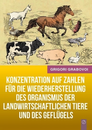 Konzentration auf Zahlen für die Wiederherstellung des Organismus der landwirtschaftlichen Tiere und des Geflügels