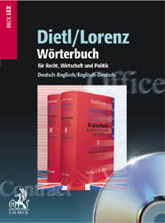 W&ouml;rterbuch f&uuml;r Recht, Wirtschaft und Politik, Band 1 und 2 - Clara E Dietl, Egon Lorenz