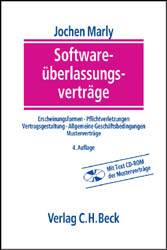 Software&uuml;berlassungsvertr&auml;ge - Jochen Marly