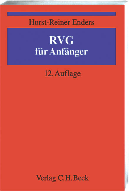 RVG f&uuml;r Anf&auml;nger - Horst R Enders