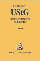 Umsatzsteuergesetz (UStG) - Johann Bunjes, Reinhold Geist