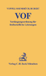 Verdingungsordnung f&uuml;r freiberufliche Leistungen (VOF) - Reinhard Voppel, Wolf Osenbr&uuml;ck, Christoph Bubert