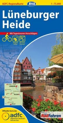 ADFC-Regionalkarte L&uuml;neburger Heide mit Tagestouren-Vorschl&auml;gen, 1:75.000, rei&szlig;- und wetterfest, GPS-Tracks Download