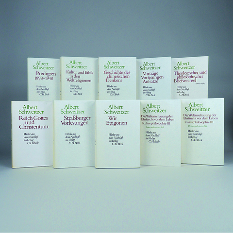 Werke aus dem Nachlaß Gesamtwerk - Albert Schweitzer