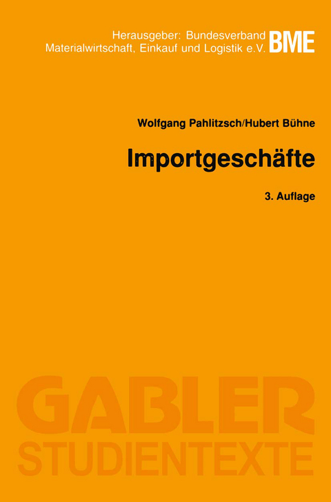Importgesch&auml;fte - Wolfgang Pahlitzsch, Hubert B&uuml;hne