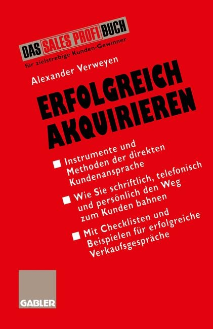 Erfolgreich akquirieren - Alexander Verweyen