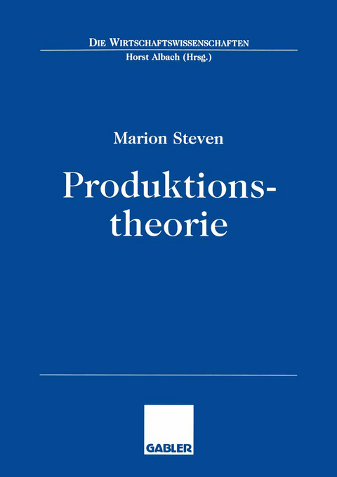 Produktionstheorie - Marion Steven