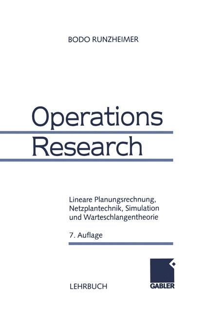 Operations Research - Bodo Runzheimer