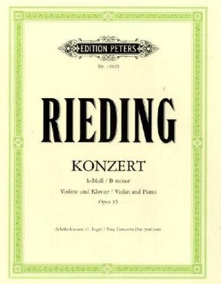 Konzert h-Moll op.35, Violine und Klavier, Klavierpartitur u. Violinstimme