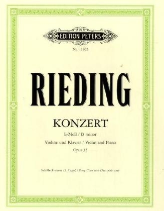 Konzert h-Moll op.35, Violine und Klavier, Klavierpartitur u. Violinstimme - Oskar Rieding