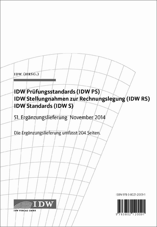 IDW Prüfungsstandards (IDW PS) IDW Stellungnahmen zur Rechnungslegung (IDW RS) / IDW Prüfungsstandards (IDW PS) IDW Stellungnahmen zur Rechnungslegung (IDW RS) IDW Standards (IDW S)