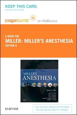 Miller's Anesthesia - Elsevier eBook on Vitalsource (Retail Access Card)