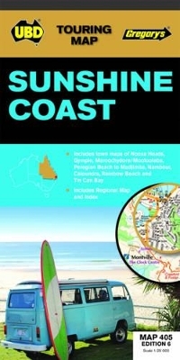 Sunshine Coast Map 405 6th ed -  UBD Gregory's