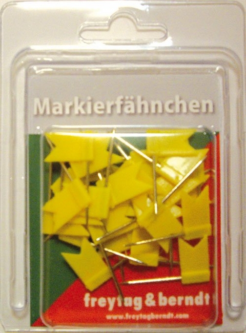 Pin Fähnchen gelb - 