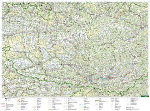 K&auml;rnten &bull; Osttirol, 1:200.000, Poster - 