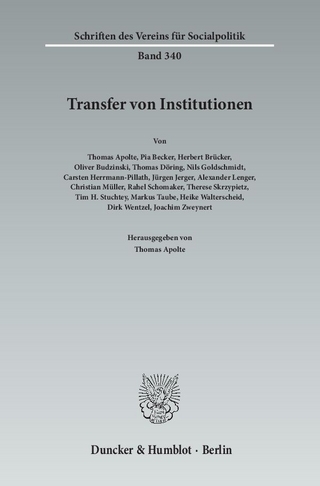 Transfer von Institutionen.