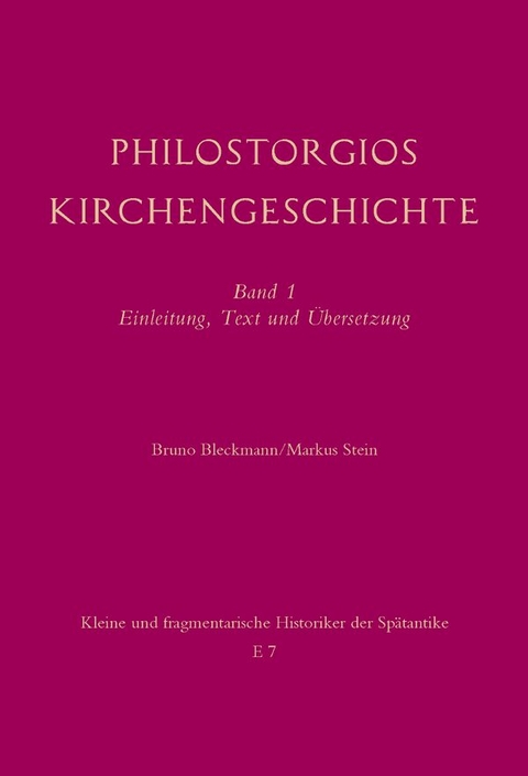 Philostorgios Kirchengeschichte -  Philostorgios