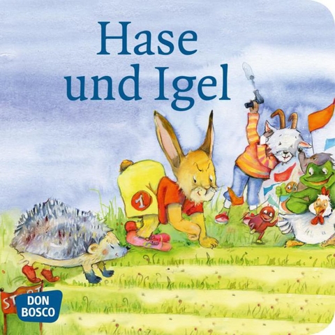 Hase und Igel. Mini-Bilderbuch. - Br&uuml;der Grimm