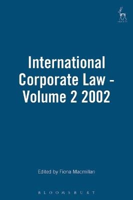 International Corporate Law - Volume 2 2002 - 