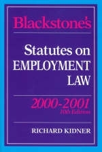 Blackstone's Statutes on Employment Law - 