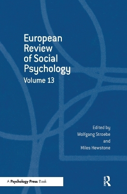 European Review of Social Psychology: Volume 13 - 