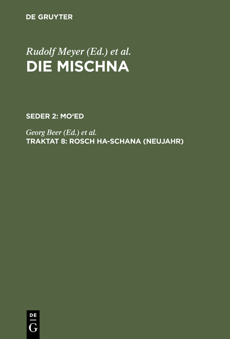 Rosch ha-schana (Neujahr) - 